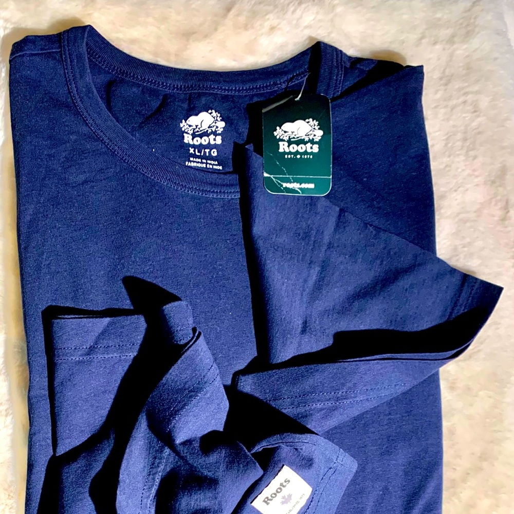 Roots Men’s T-shirt, Short sleeve, Size XL